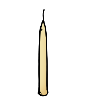 Bienenwachskerze (gezogen)