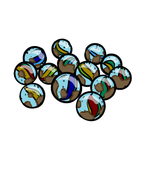 Murmeln (verschmutzt)