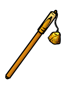 Stift mit Bernsteinanhänger